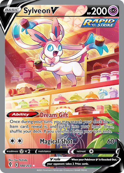 SWSH07-184/203: Sylveon V (Alternate Full Art)