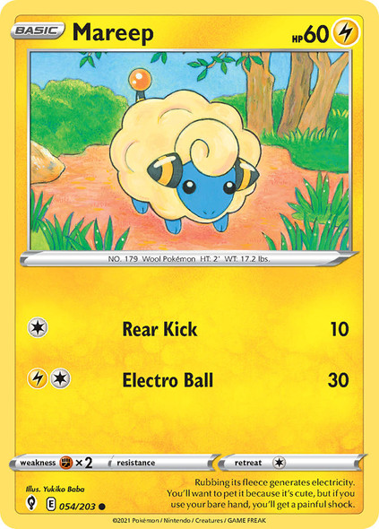 SWSH07-054/203: Mareep (Reverse Holo)