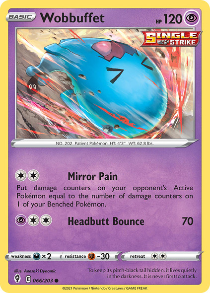 SWSH07-066/203: Wobbuffet (Reverse Holo)