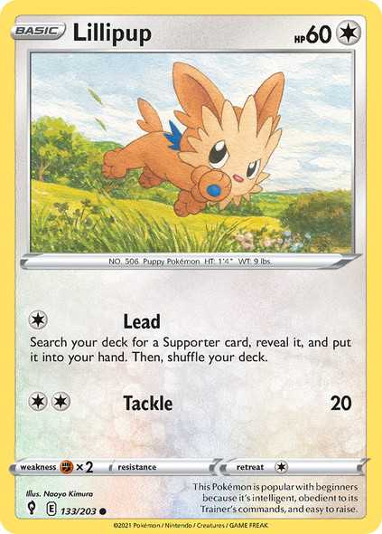 SWSH07-133/203: Lillipup (Reverse Holo)