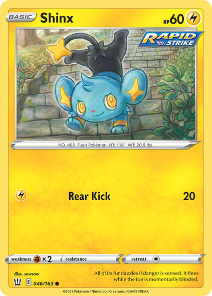 SWSH05-046/163: Shinx (Reverse Holo)