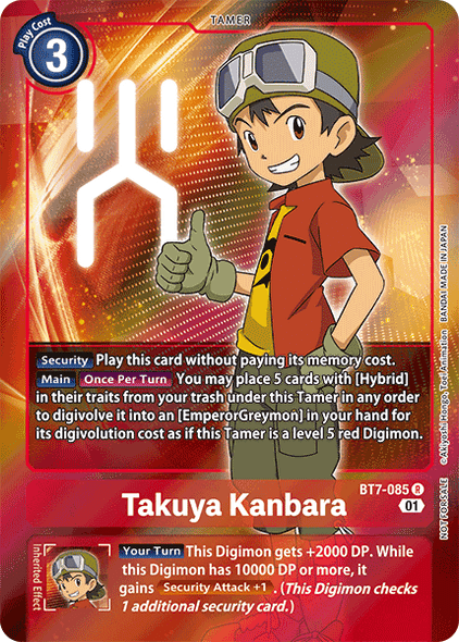 BT7-085: Takuya Kanbara (Box Topper)