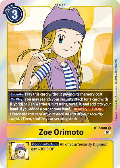 BT7-088: Zoe Orimoto