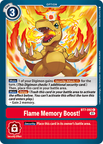 BT7-092: Flame Memory Boost!