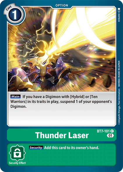 BT7-101: Thunder Laser