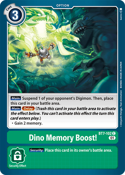 BT7-102: Dino Memory Boost!