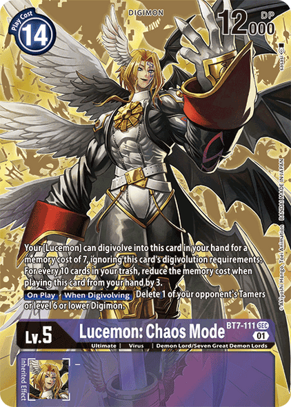 BT7-111: Lucemon: Chaos Mode (Alternate Art)