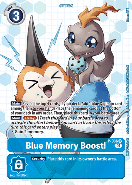 P-036: Blue Memory Boost! (Next Adventure Box Promotion Pack)