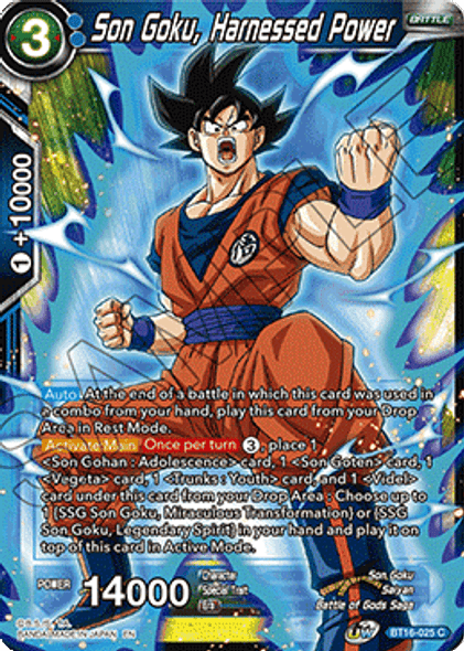 BT16-025: Son Goku, Harnessed Power