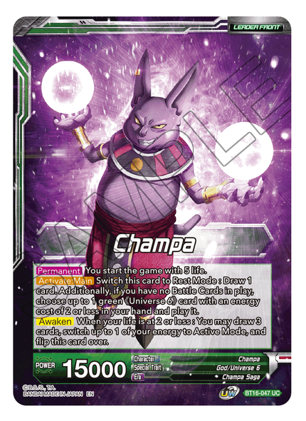 BT16-047: Champa // Champa, Victory at All Costs (Foil)