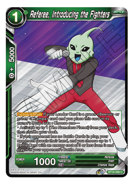 BT16-066: Referee, Introducing the Fighters (Foil)