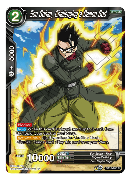 BT16-103: Son Gohan, Challenging a Demon God (Foil)