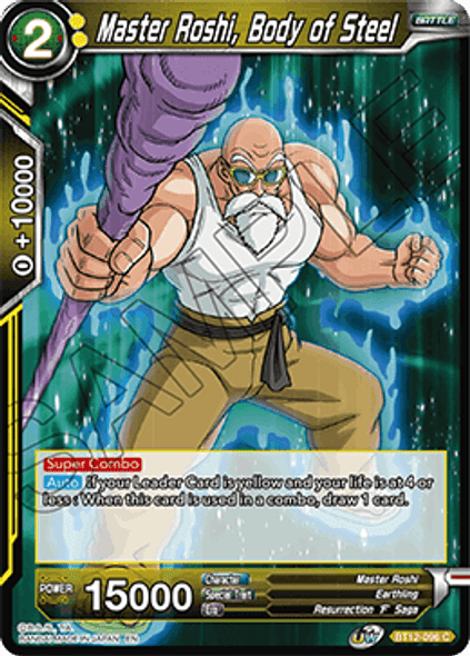 BT12-096: Master Roshi, Body of Steel