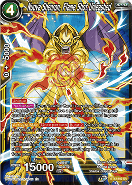 BT12-109: Nuova Shenron, Flame Shot Unleashed