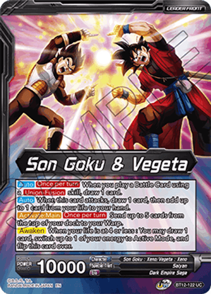 BT12-122: Son Goku & Vegeta // Gogeta, Fateful Fusion