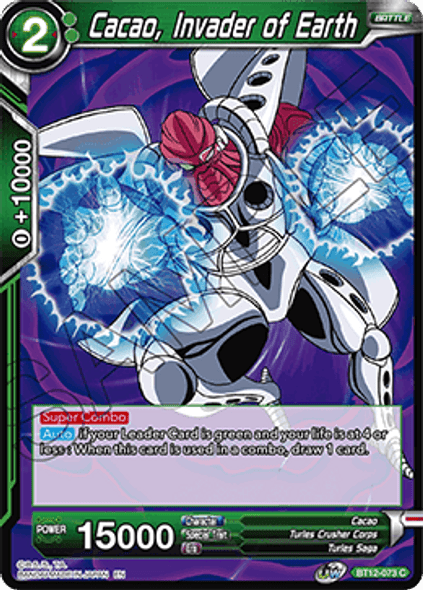 BT12-073: Cacao, Invader of Earth (Foil)