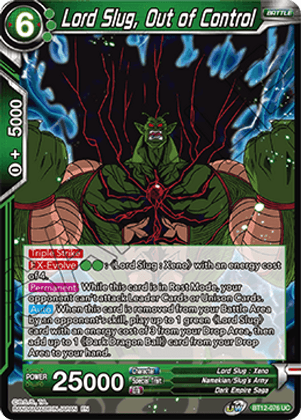 BT12-076: Lord Slug, Out of Control (Foil)