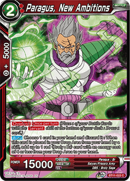 BT11-022: Paragus, New Ambitions