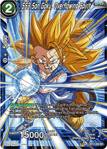 BT11-050: SS3 Son Goku, Overflowing Spirit