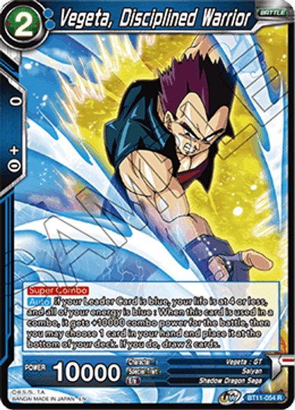 BT11-054: Vegeta, Disciplined Warrior