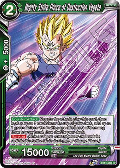 BT11-068: Mighty Strike Prince of Destruction Vegeta