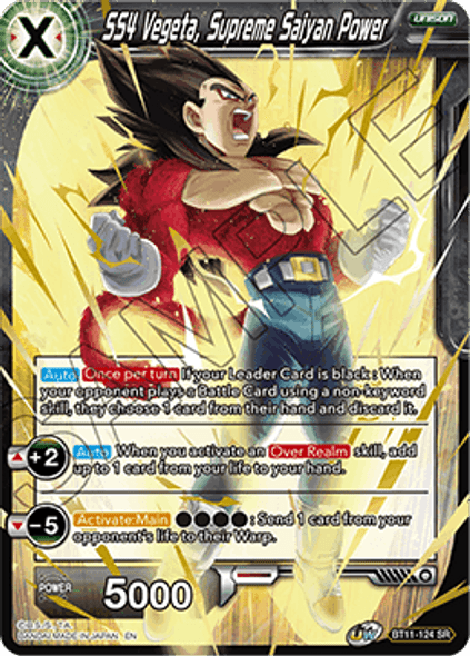 BT11-124: SS4 Vegeta, Supreme Saiyan Power