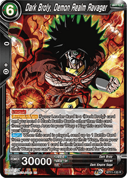 BT11-133: Dark Broly, Demon Realm Ravager