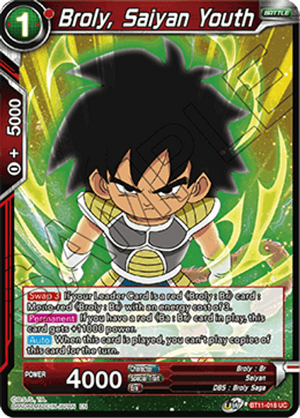 BT11-018: Broly, Saiyan Youth (Foil)