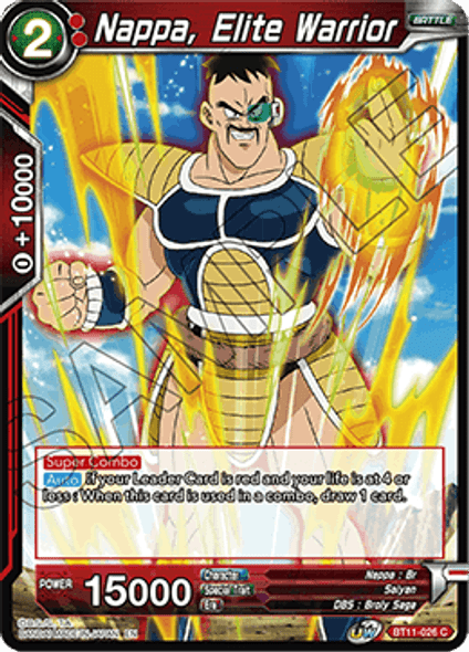 BT11-026: Nappa, Elite Warrior (Foil)