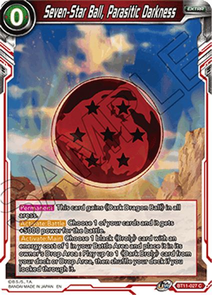 BT11-027: Seven-Star Ball, Parasitic Darkness (Foil)