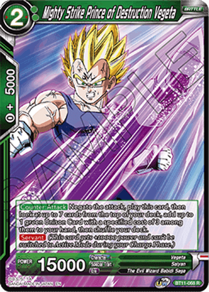 BT11-068: Mighty Strike Prince of Destruction Vegeta (Foil)