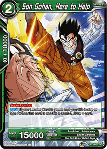 BT11-077: Son Gohan, Here to Help (Foil)