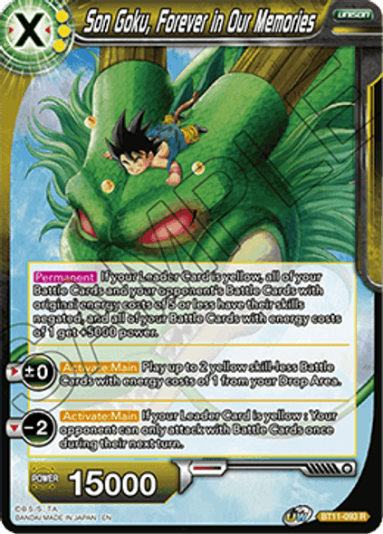 BT11-093: Son Goku, Forever in Our Memories (Foil)