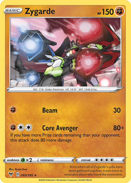 SWSH04-093/185: Zygarde (Holo)