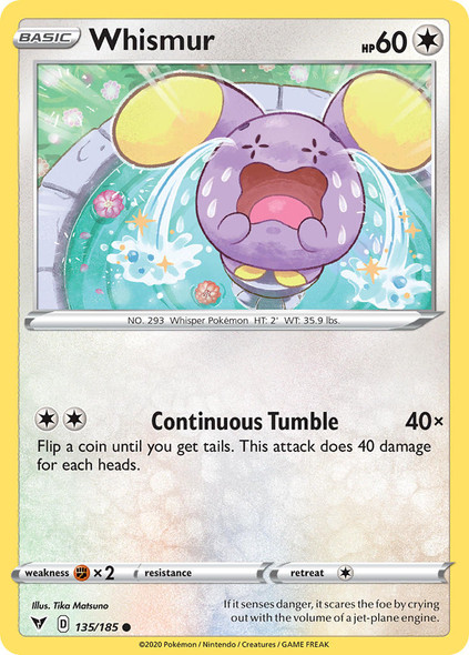 SWSH04-135/185: Whismur (Reverse Holo)