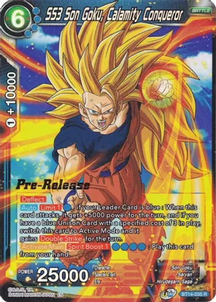 BT14-035: SS3 Son Goku, Calamity Conqueror (Pre-Release)