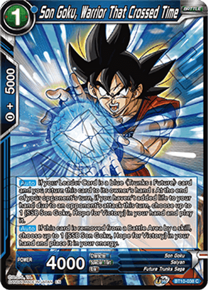 BT10-038: Son Goku, Warrior That Crossed Time