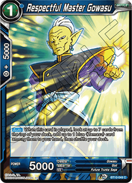 BT10-049: Respectful Master Gowasu