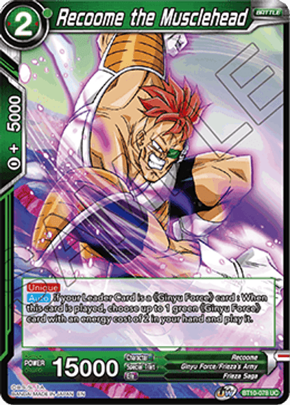 BT10-078: Recoome the Musclehead