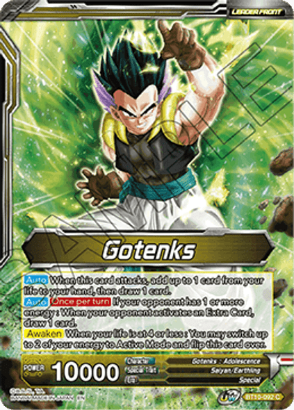 BT10-092: Gotenks // SS Gotenks, Display of Mastery