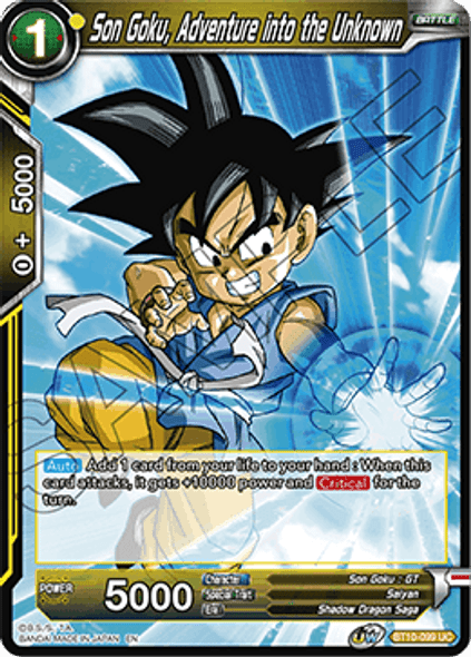 BT10-099: Son Goku, Adventure into the Unknown