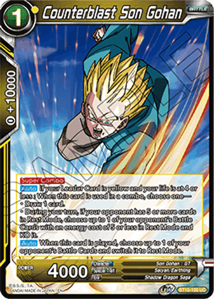 BT10-100: Counterblast Son Gohan