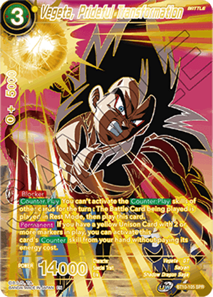 BT10-105: Vegeta, Prideful Transformation (SPR)