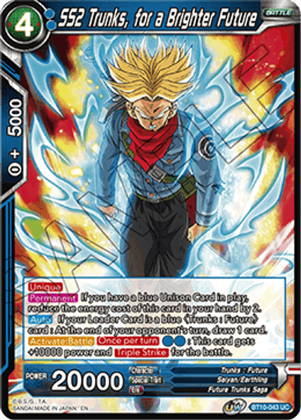 BT10-043: SS2 Trunks, for a Brighter Future (Foil)