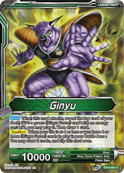 BT10-061: Ginyu // Ginyu, New Leader of the Force (Foil)