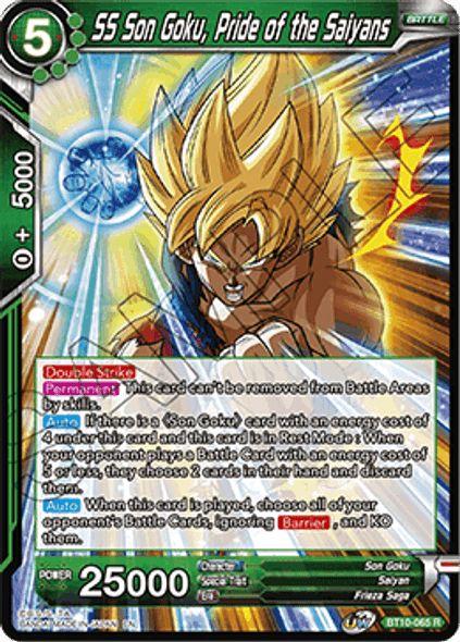 BT10-065: SS Son Goku, Pride of the Saiyans (Foil)