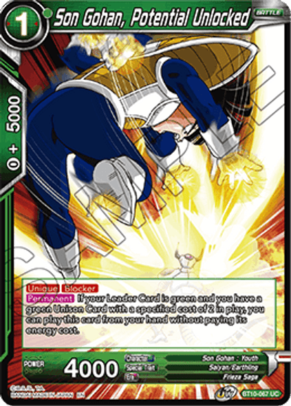 BT10-067: Son Gohan, Potential Unlocked (Foil)