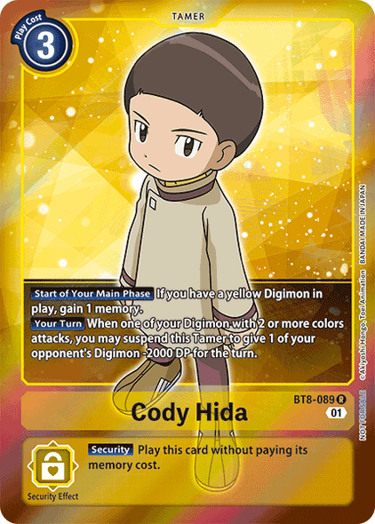 BT8-089: Cody Hida (Box Topper)