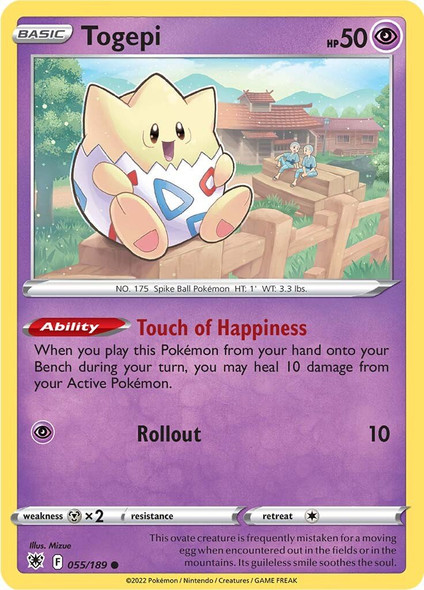 SWSH10-055/189: Togepi (Reverse Holo)