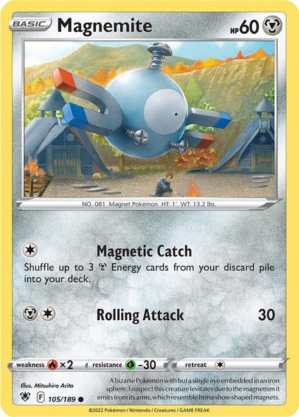 SWSH10-105/189: Magnemite (Reverse Holo)